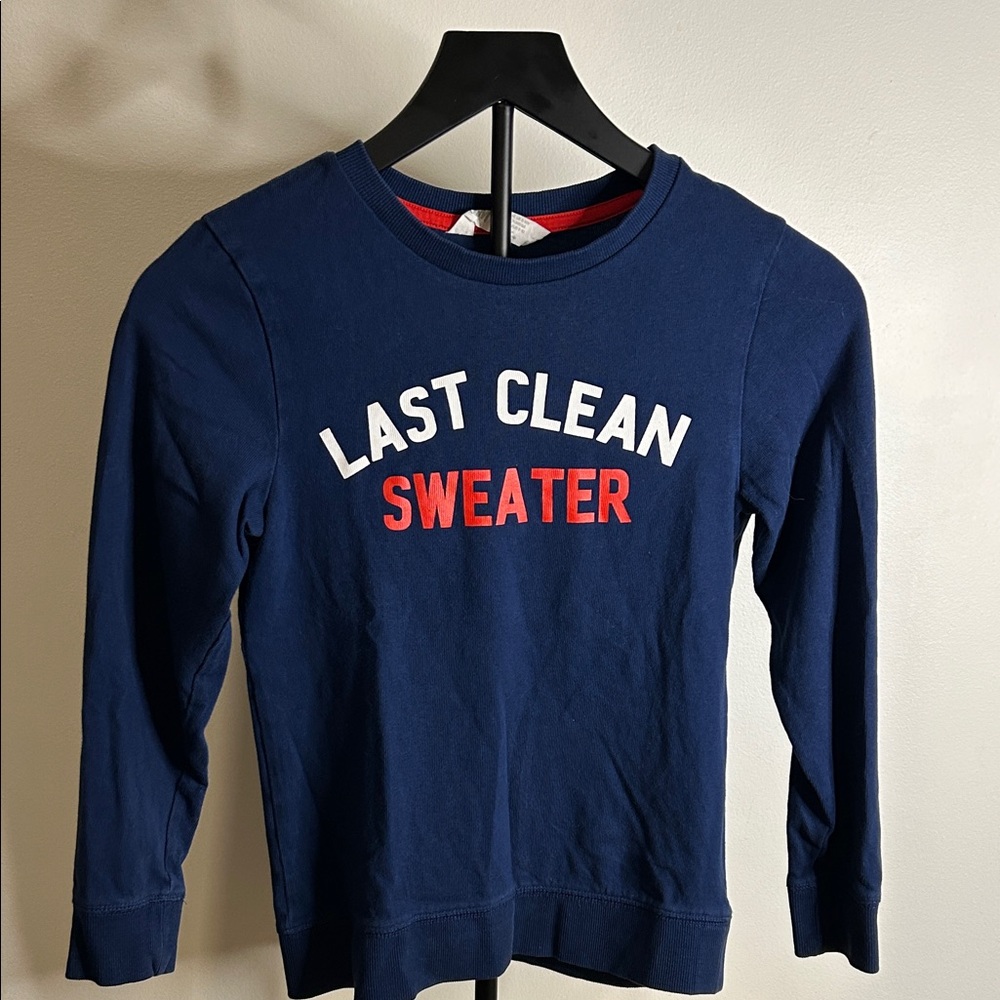 H&M Dark Blue Kids Sweater with Fun Graphic